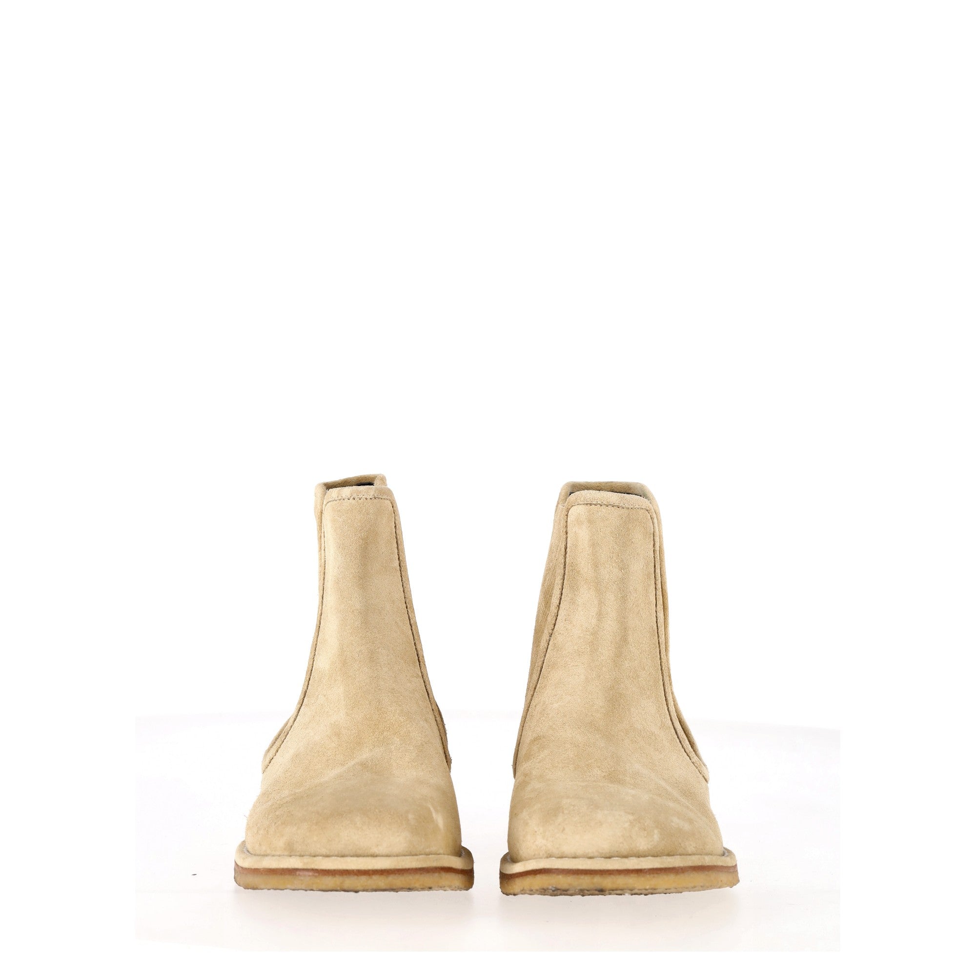 Loewe Chelsea Boots in Beige Suede