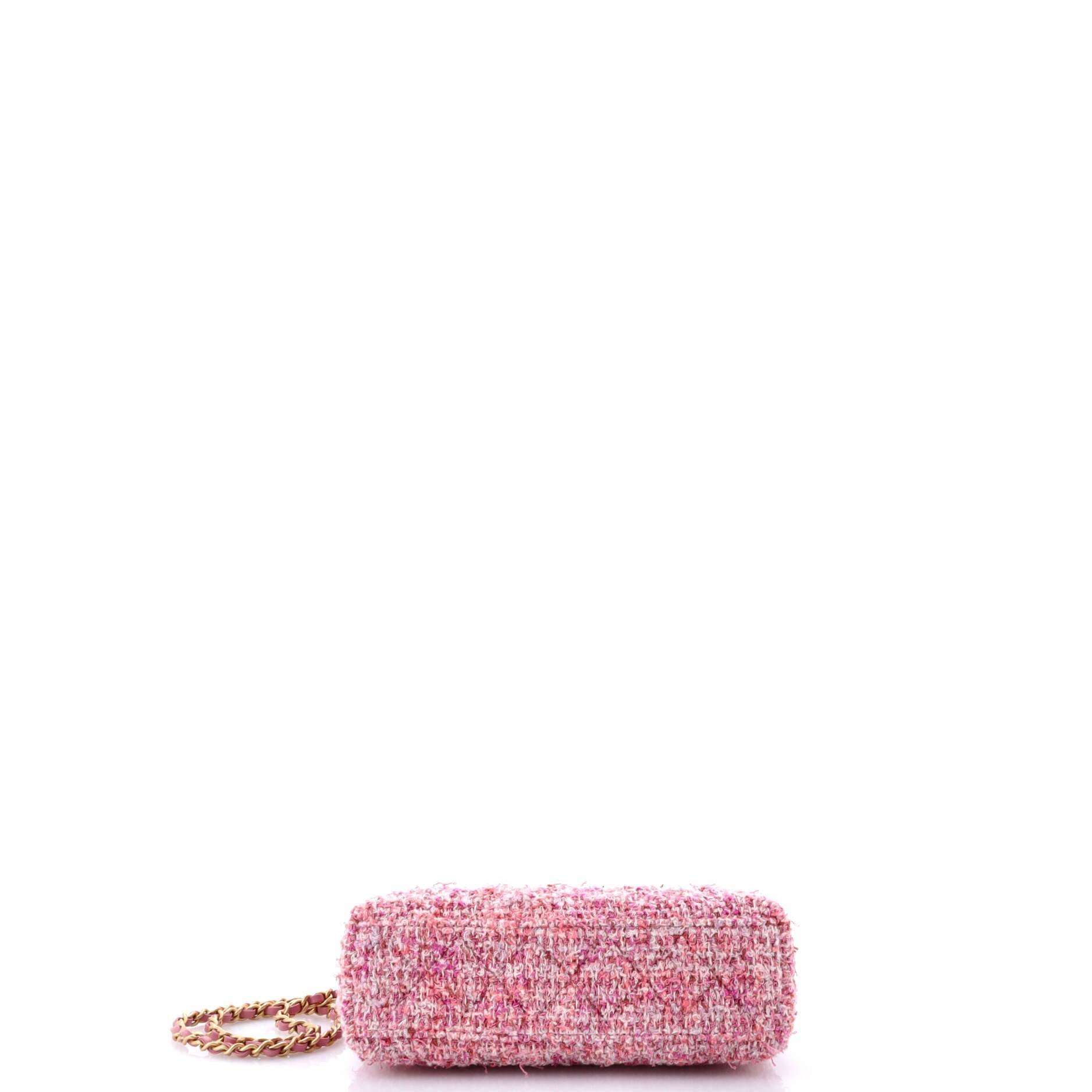 Kelly Top Handle Shopping Bag Quilted Tweed Mini