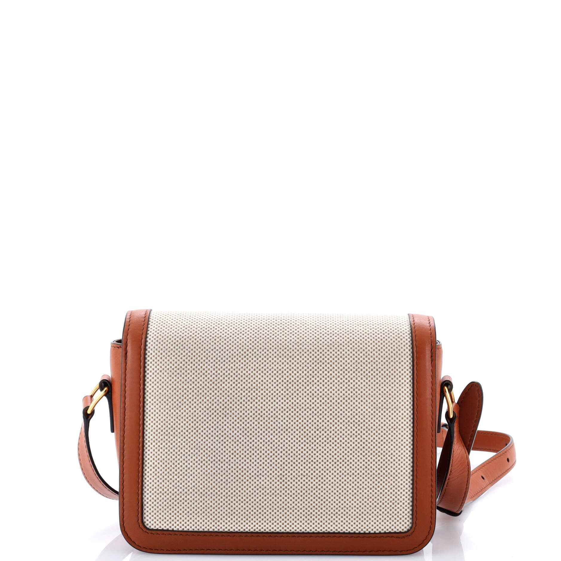 Triomphe Shoulder Bag Canvas with Leather Teen