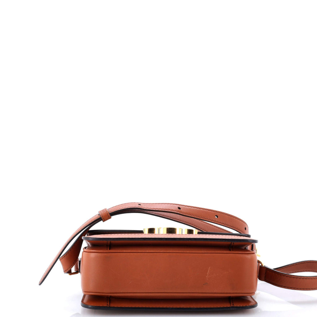 Triomphe Shoulder Bag Canvas with Leather Teen