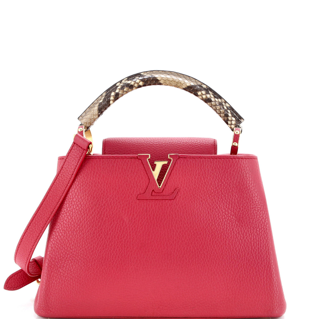 Capucines Bag Leather with Snakeskin BB