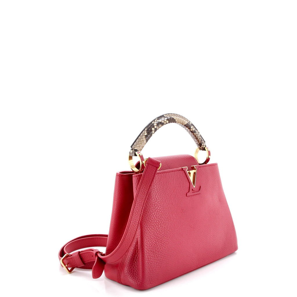 Capucines Bag Leather with Snakeskin BB