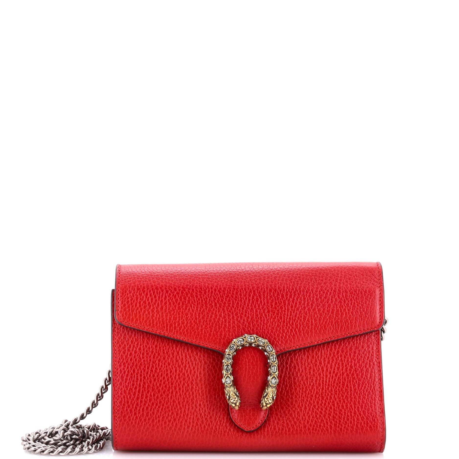 Dionysus Chain Wallet Leather with Embellished Detail Small