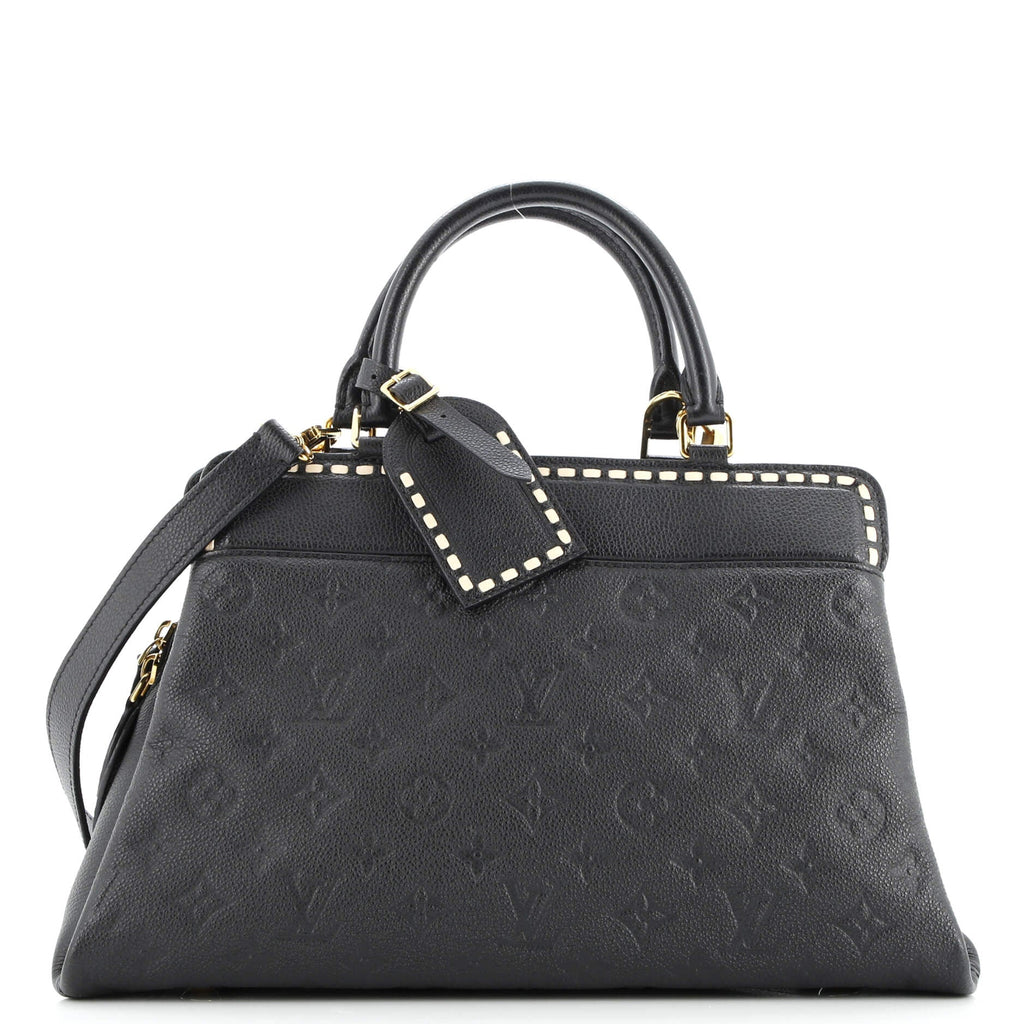 Vosges Handbag Whipstitch Monogram Empreinte Leather MM