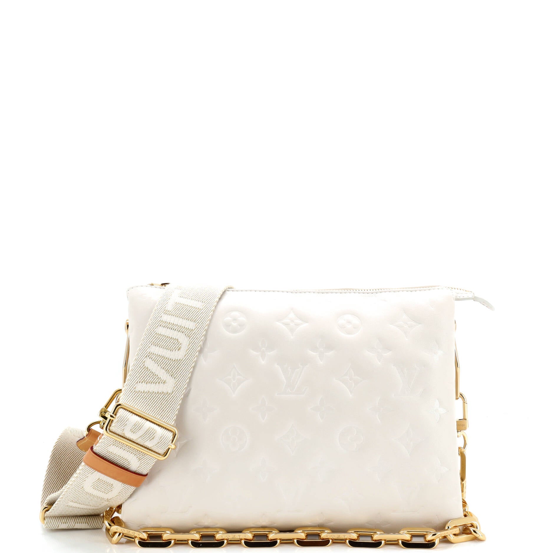 Coussin Bag Monogram Embossed Lambskin PM
