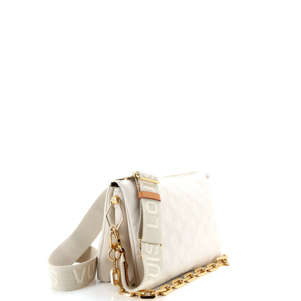 Coussin Bag Monogram Embossed Lambskin PM