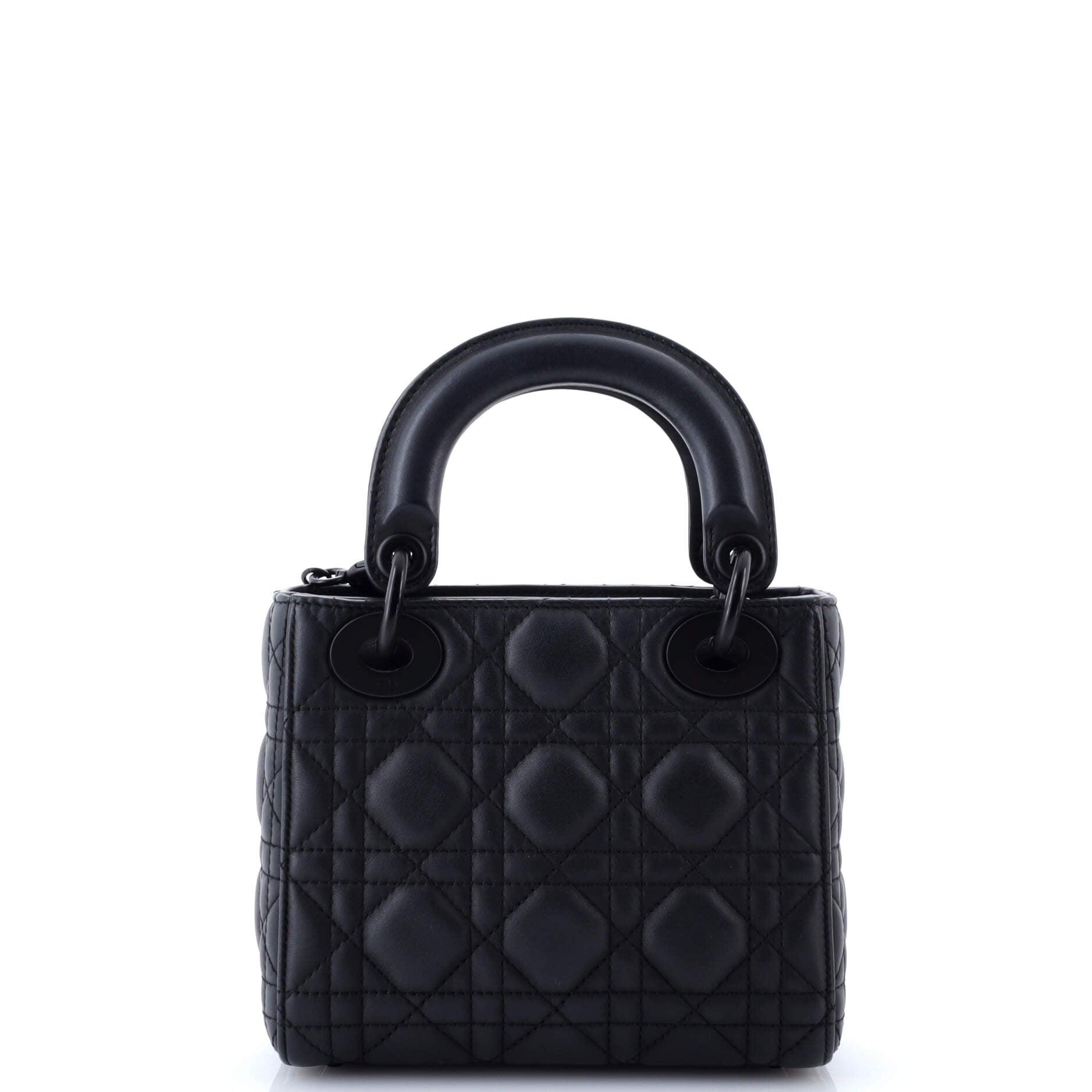 Ultra Matte Lady Dior Chain Bag Cannage Quilt Calfskin Mini