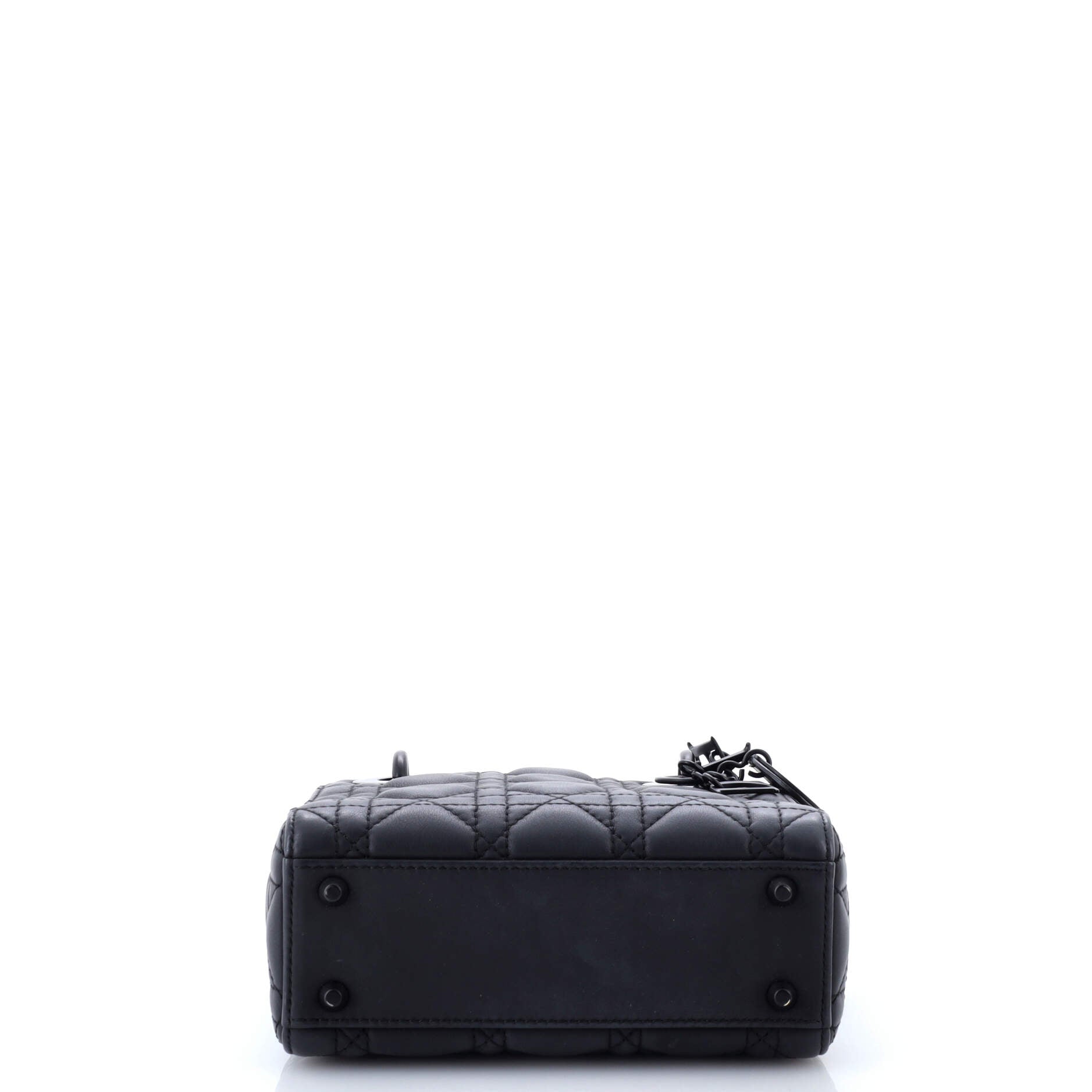Ultra Matte Lady Dior Chain Bag Cannage Quilt Calfskin Mini