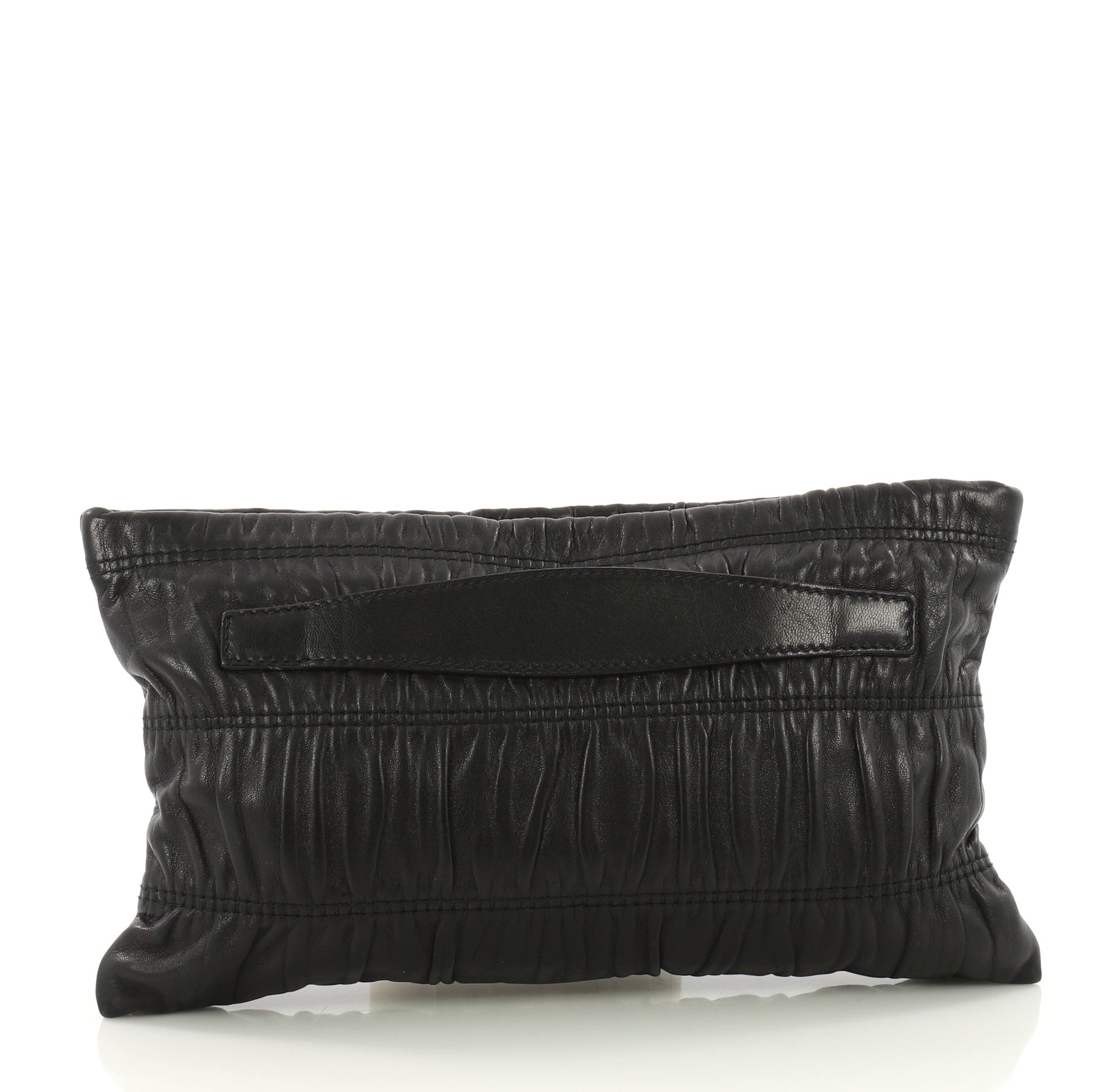 Gaufre Clutch Leather