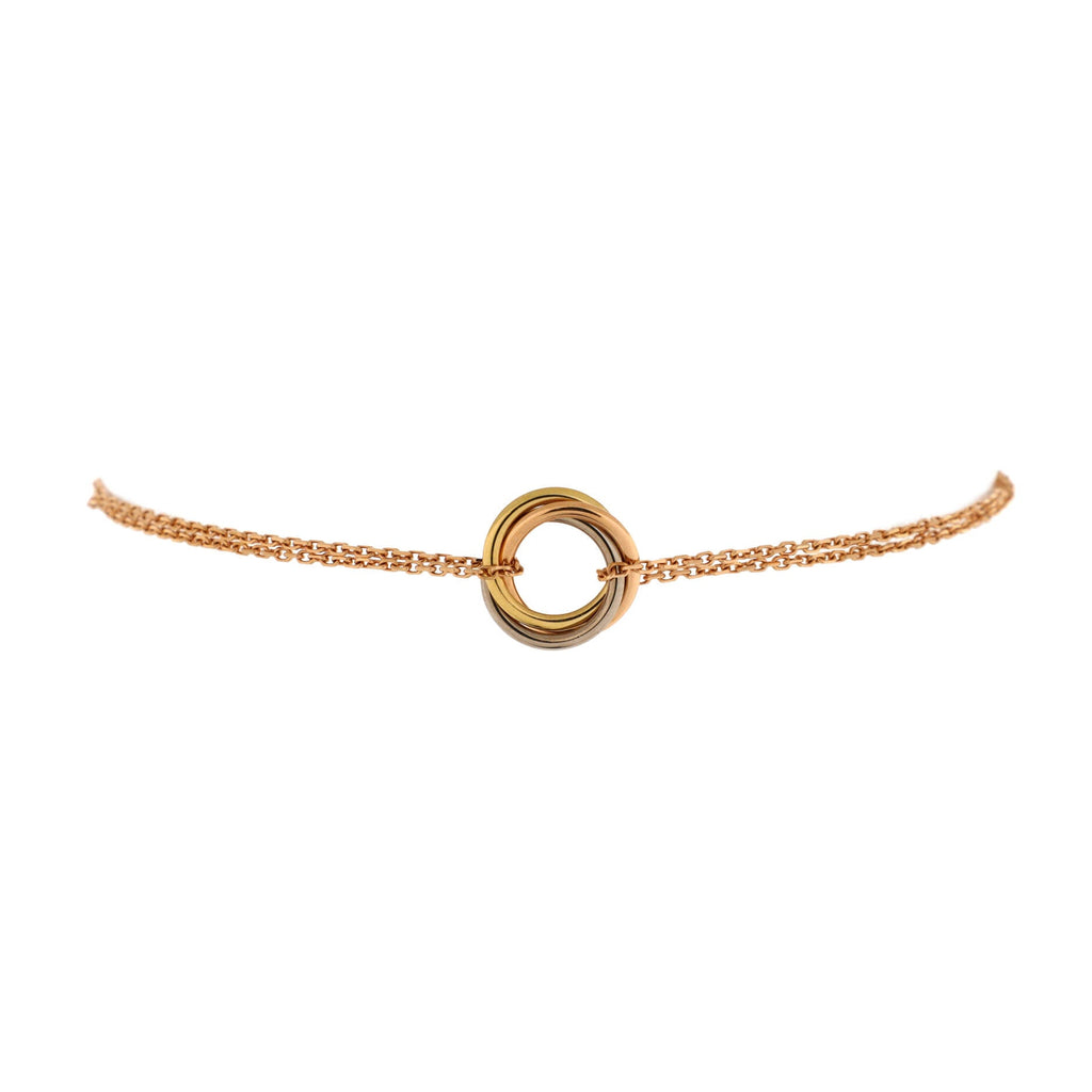 Trinity Chain Bracelet 18K Tricolor Gold