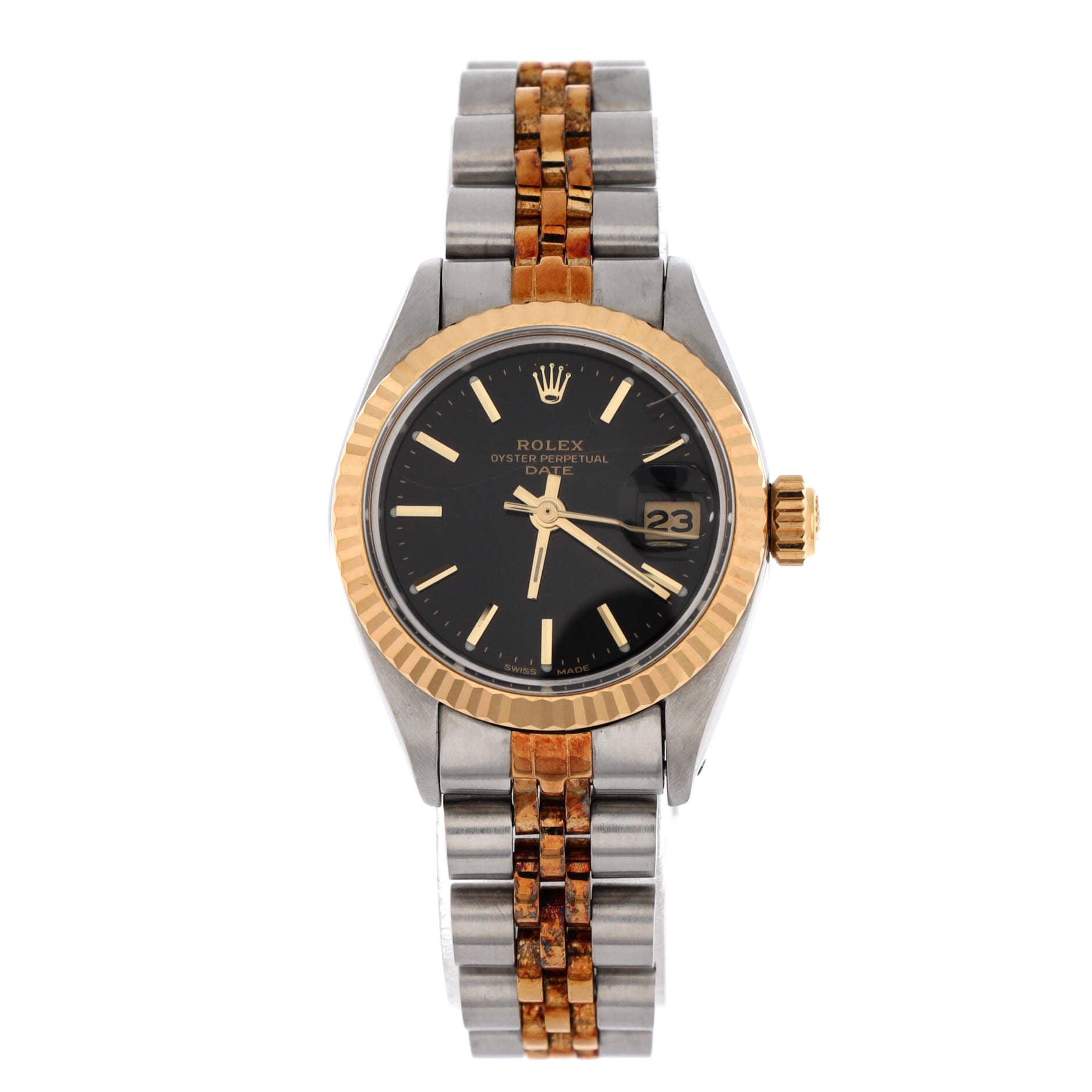 Oyster Perpetual Datejust Automatic Watch Stainless Steel and Yellow Gold 26