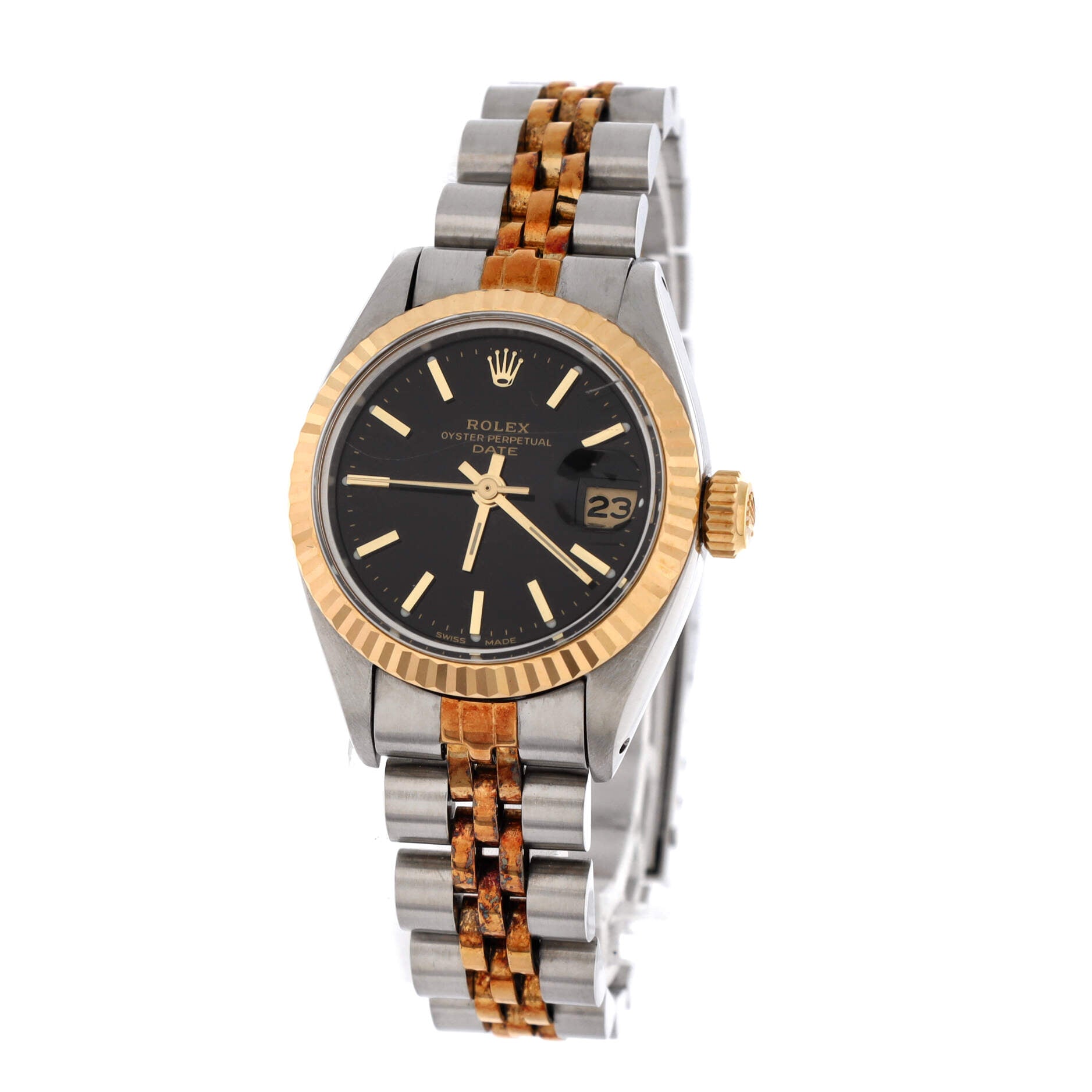 Oyster Perpetual Datejust Automatic Watch Stainless Steel and Yellow Gold 26