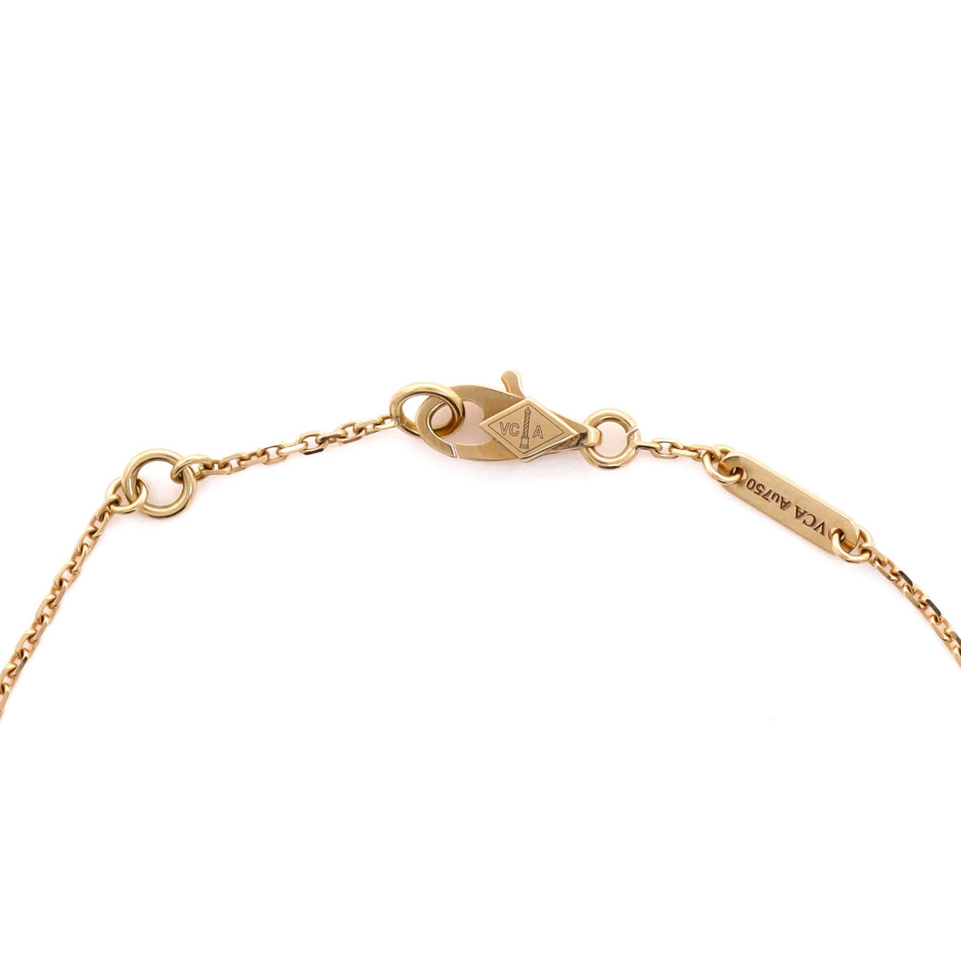 Sweet Alhambra Bracelet 18K Yellow Gold and Mother of Pearl