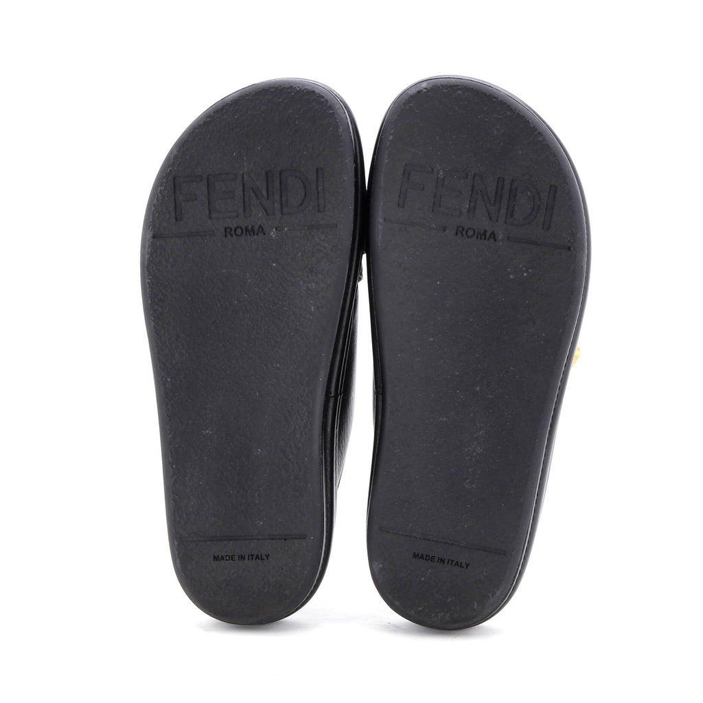 Women's Fendigraphy Slide Sandals Leather