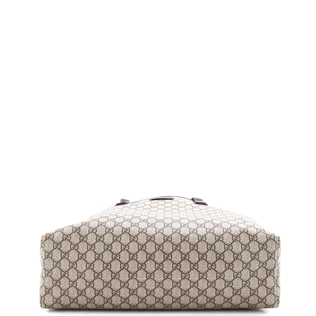 Plus Tote GG Coated Canvas with Leather Large