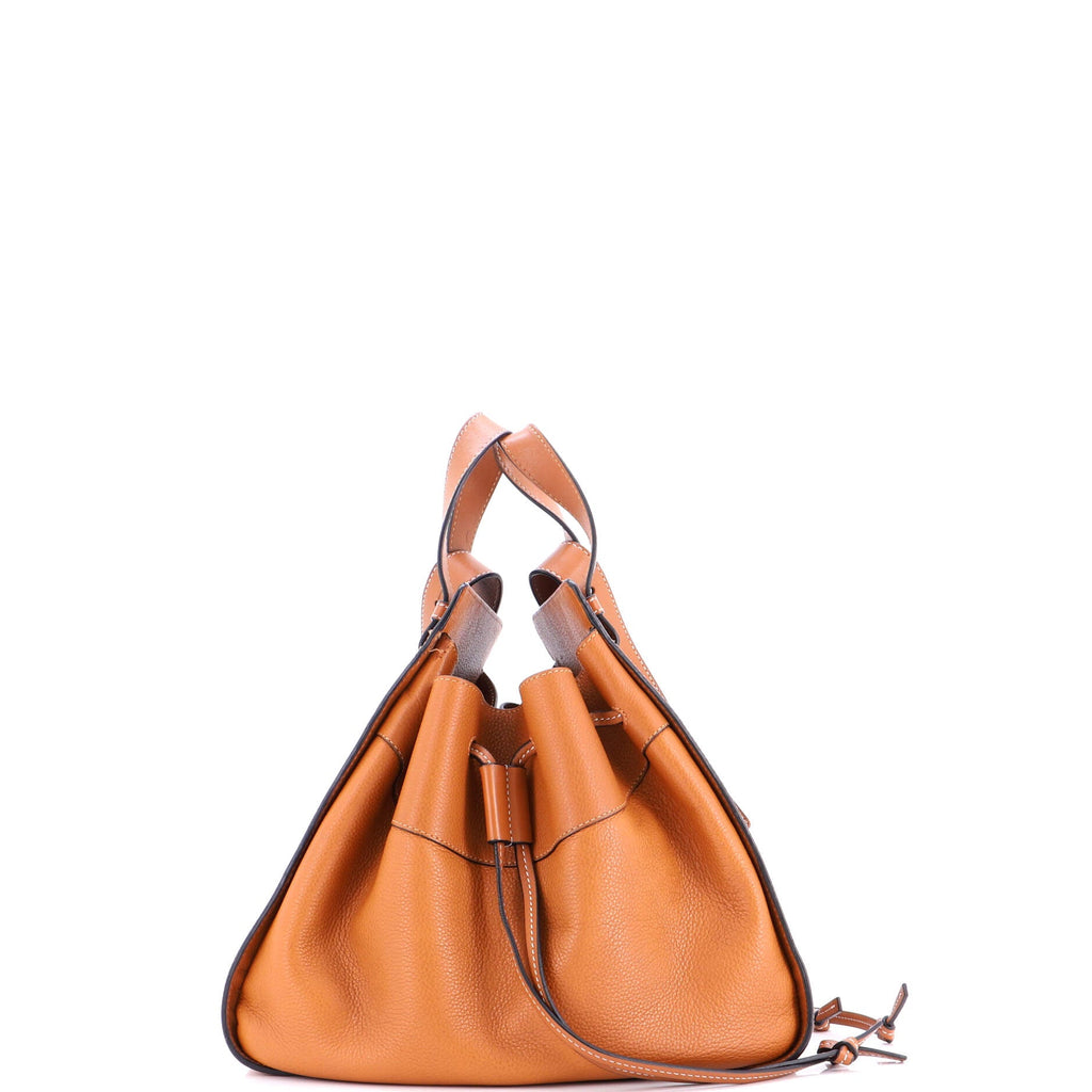 Hammock Drawstring Bag Leather Medium
