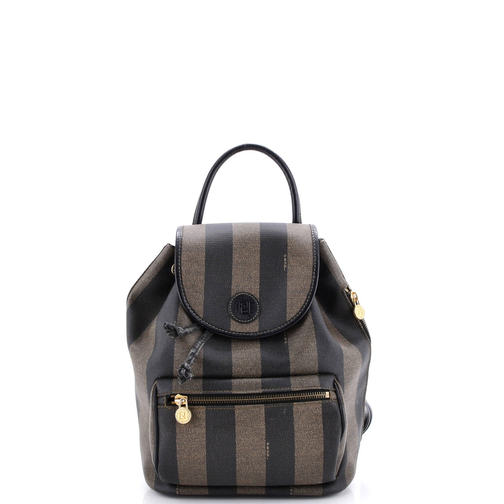 Pequin Front Pocket Backpack Coated Canvas Small