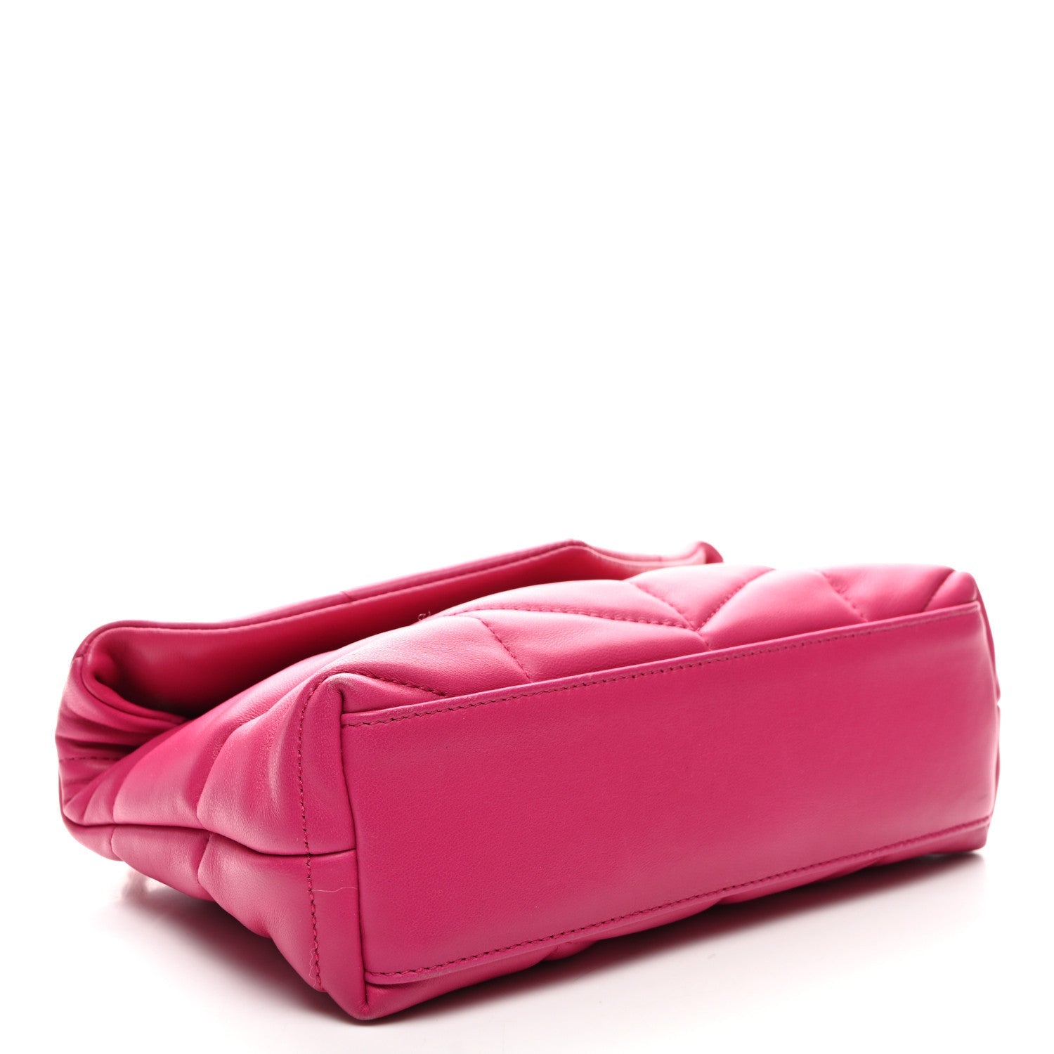 Lambskin Quilted Toy Loulou Puffer Monogram Chain Satchel Bubblegum