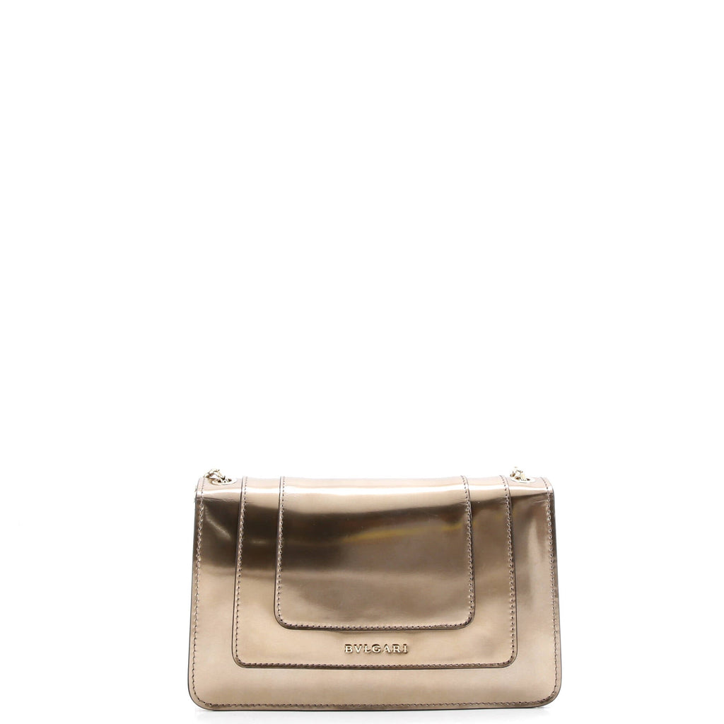 Serpenti Forever Shoulder Bag Metallic Leather Small