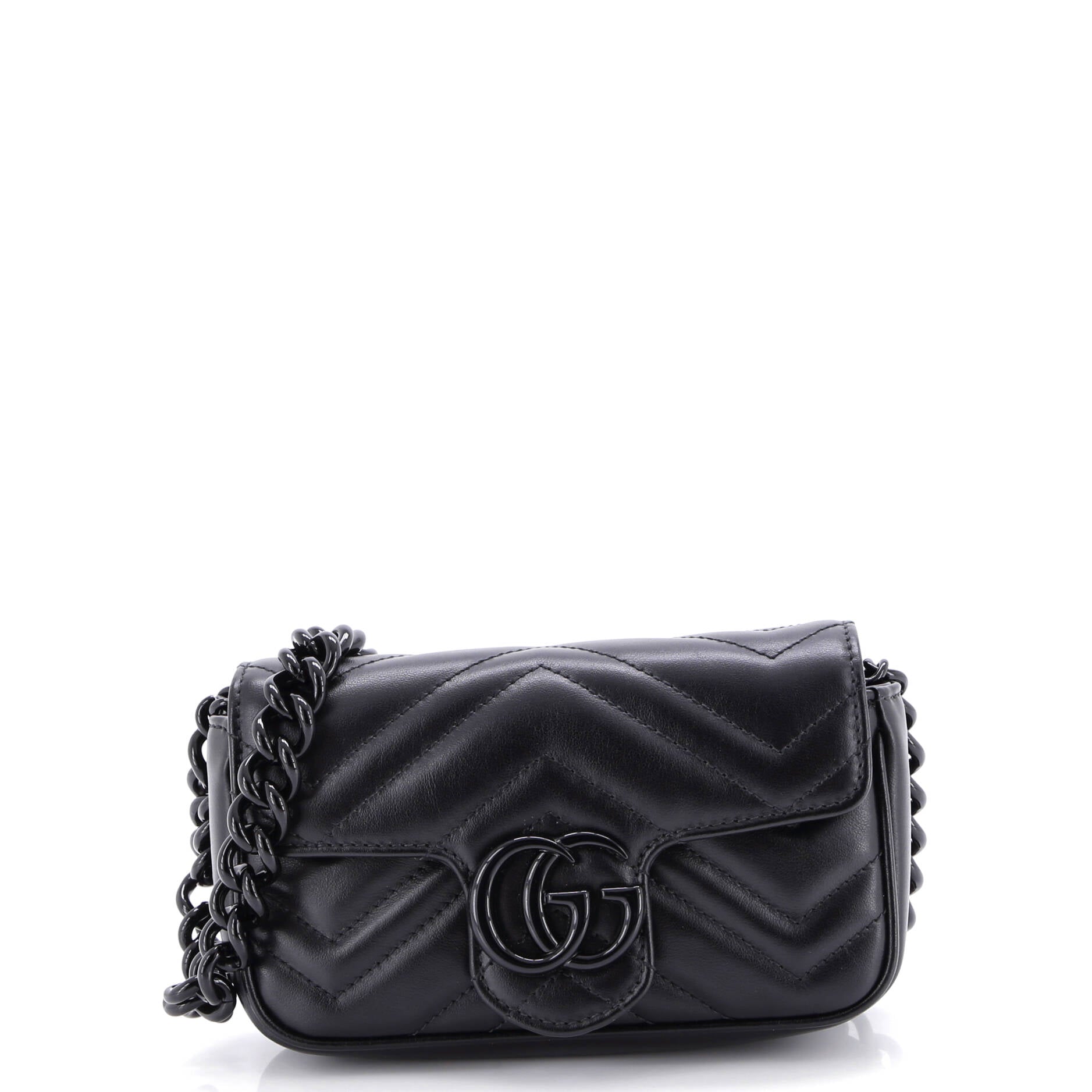 GG Marmont Flap Belt Bag Matelasse Leather