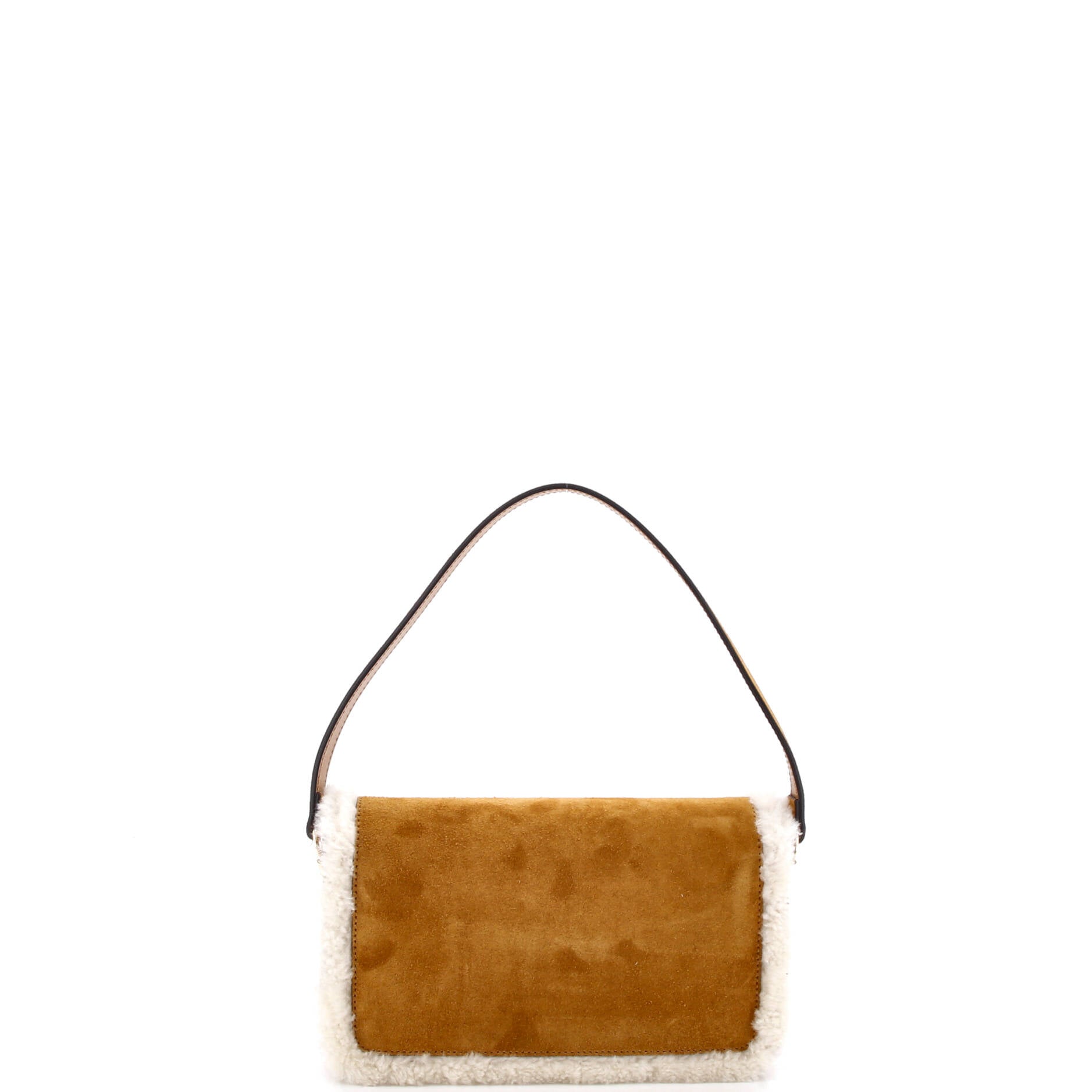 Horsebit 1955 Shoulder Bag Suede with Shearling Mini