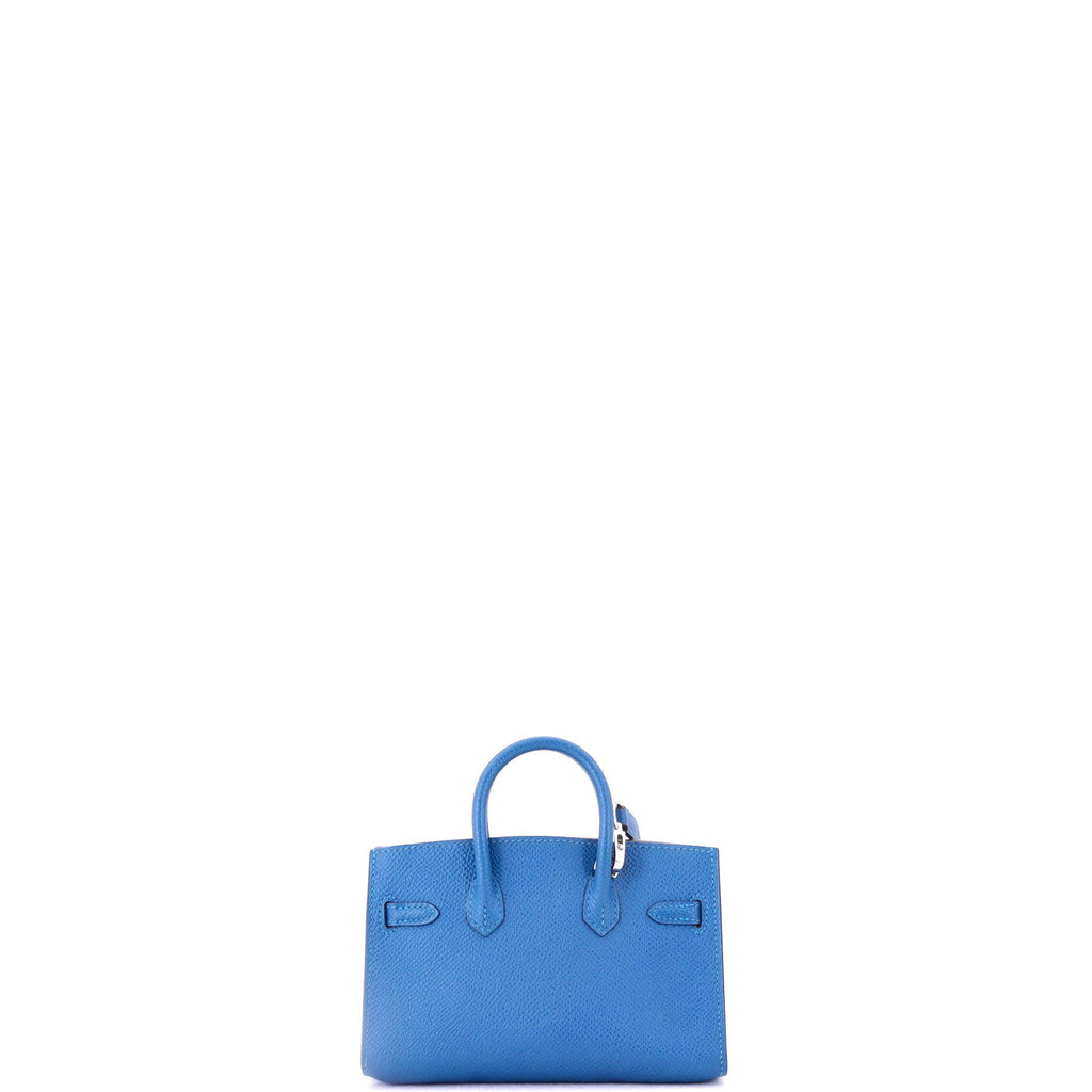 Birkin Handbag Mykonos Epsom with Palladium Hardware Tiny