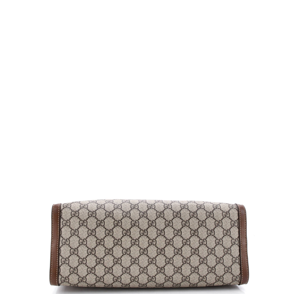 Padlock Chain Tote GG Coated Canvas with Leather Medium