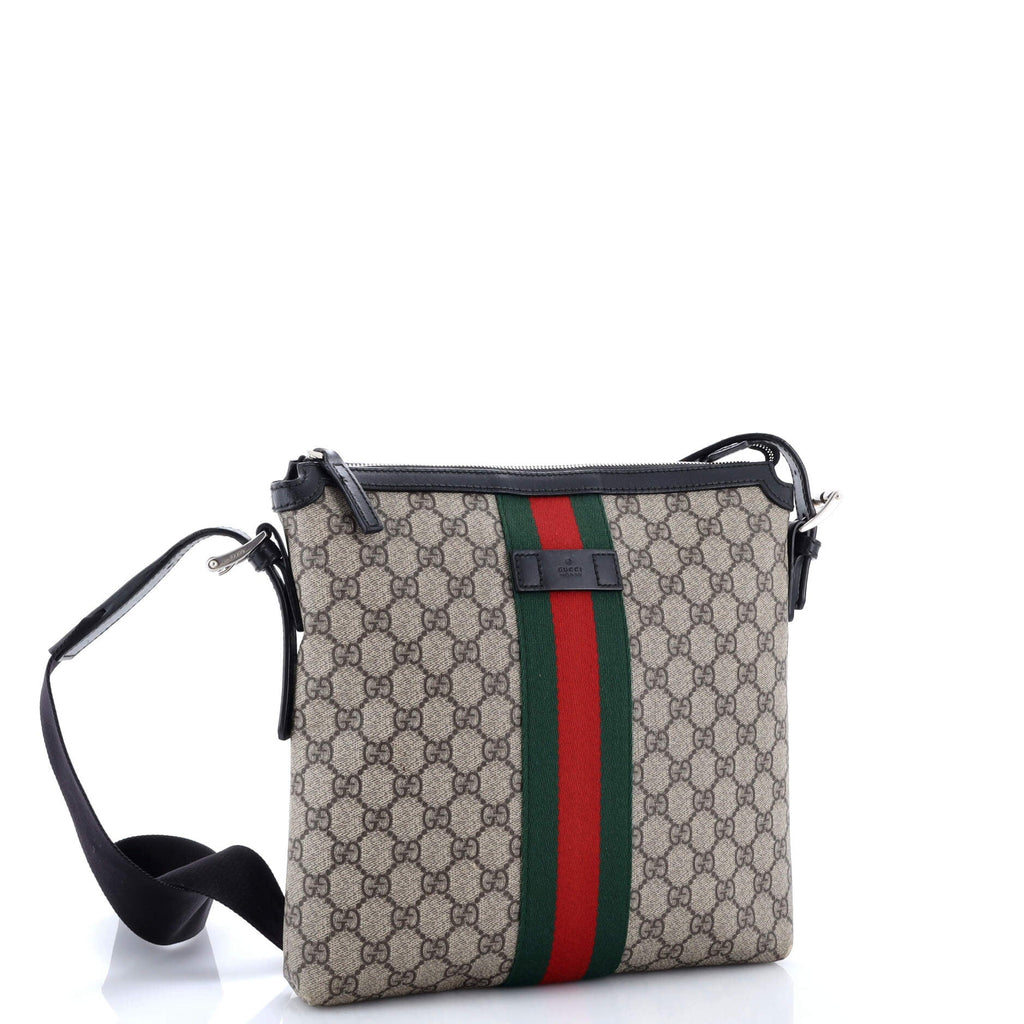 Web Messenger Bag GG Coated Canvas Medium
