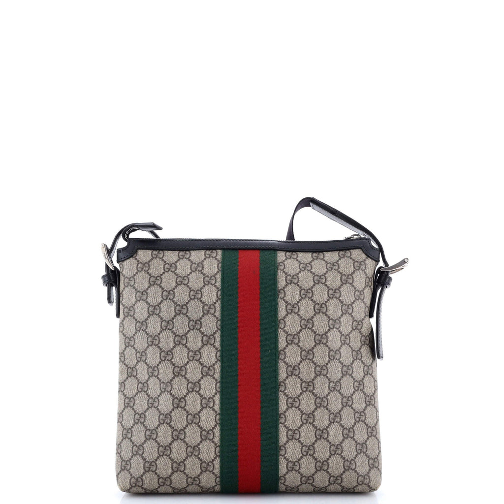 Web Messenger Bag GG Coated Canvas Medium