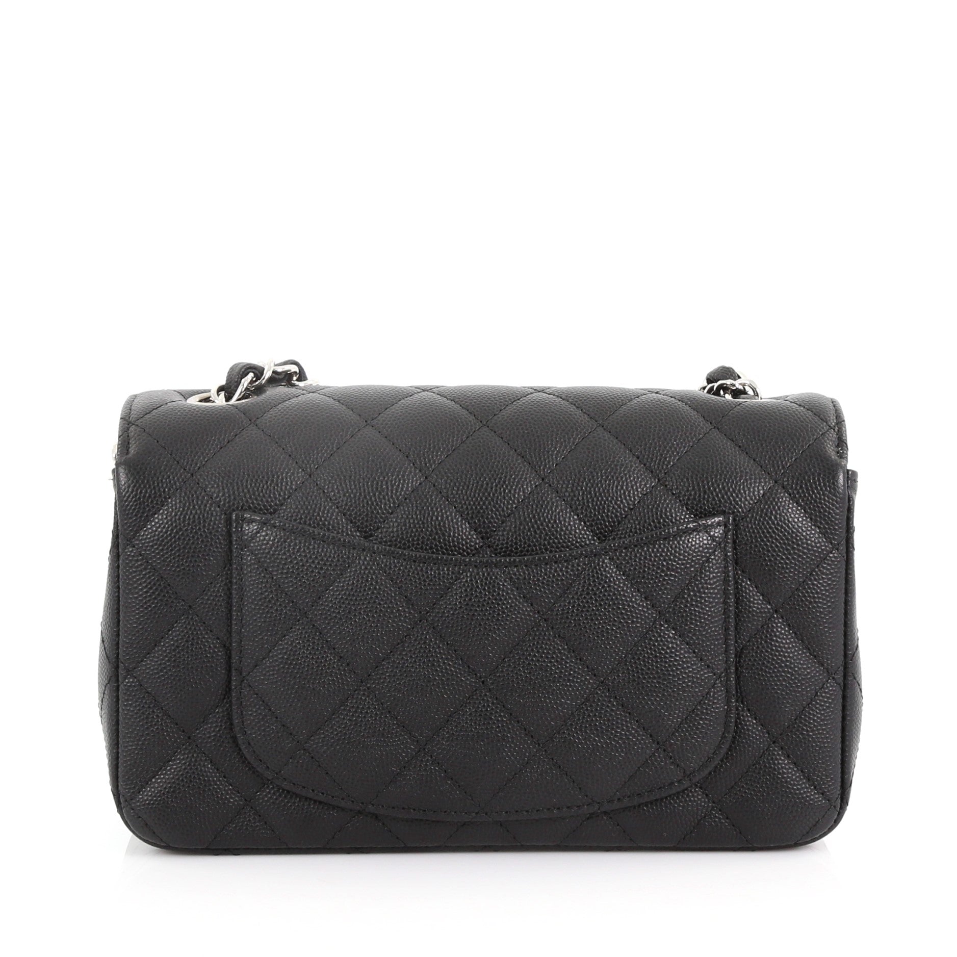 Classic Single Flap Bag Quilted Caviar Mini