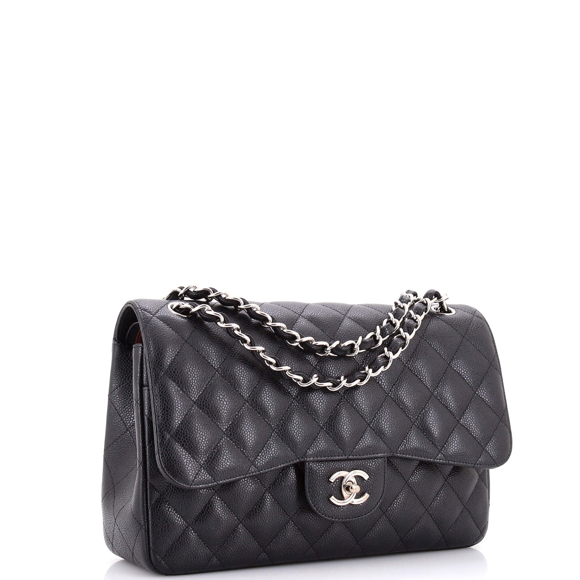 Classic Double Flap Bag Quilted Caviar Jumbo