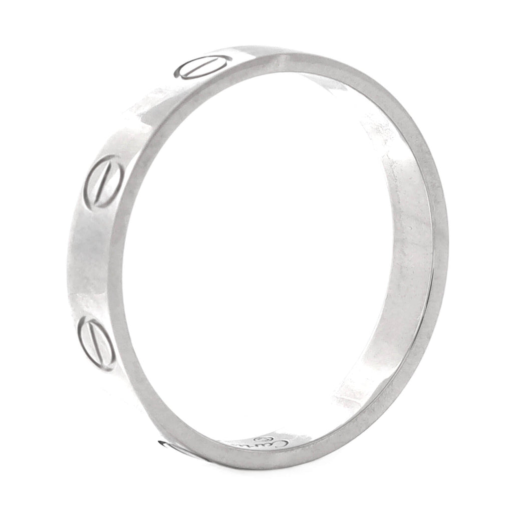 Love Wedding Band Ring Platinum