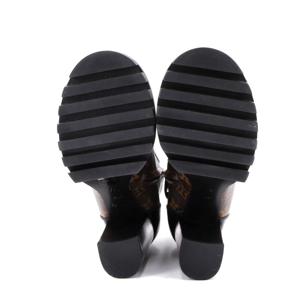 Women's Star Trail Ankle Boots Monogram Canvas with Patent