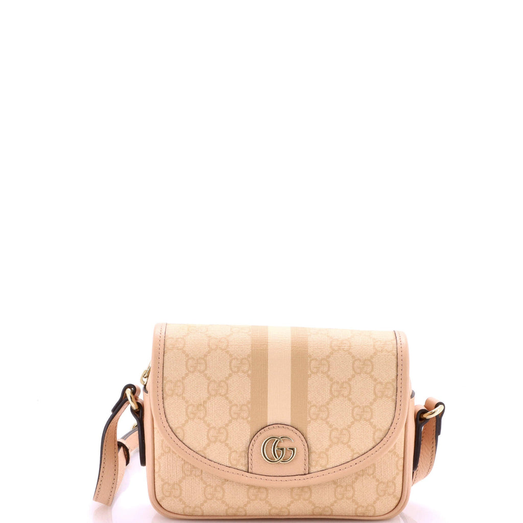 Ophidia Flap Shoulder Bag GG Coated Canvas Mini