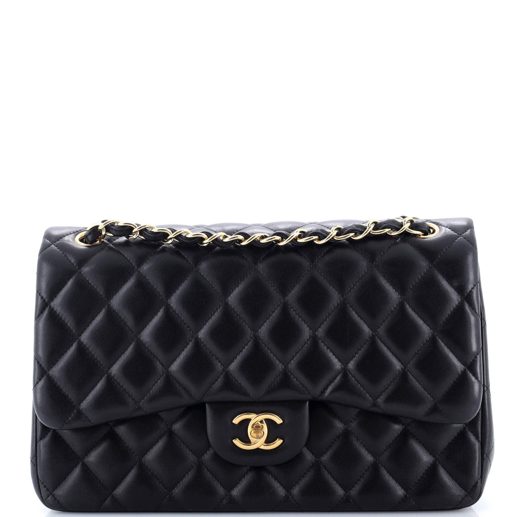 Classic Double Flap Bag Quilted Lambskin Jumbo