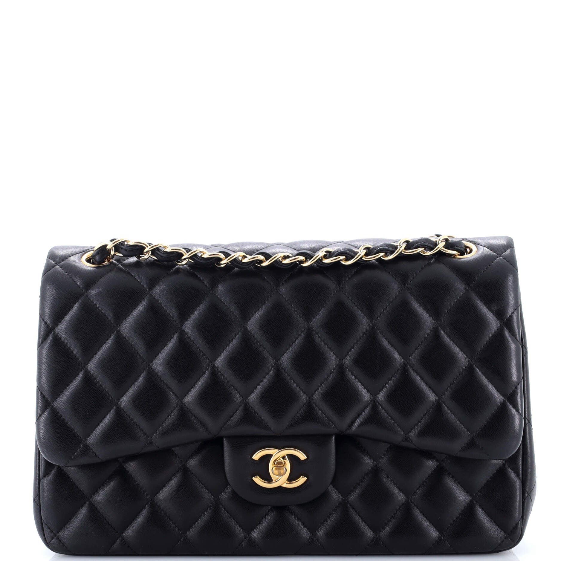 Classic Double Flap Bag Quilted Lambskin Jumbo