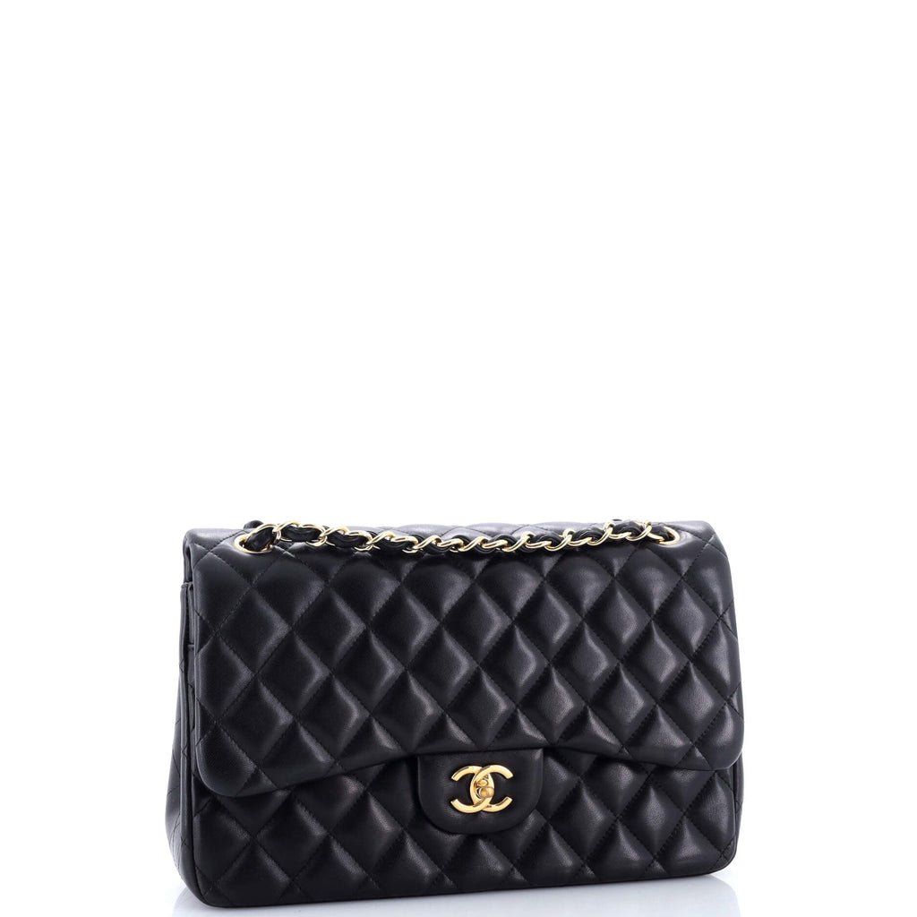 Classic Double Flap Bag Quilted Lambskin Jumbo