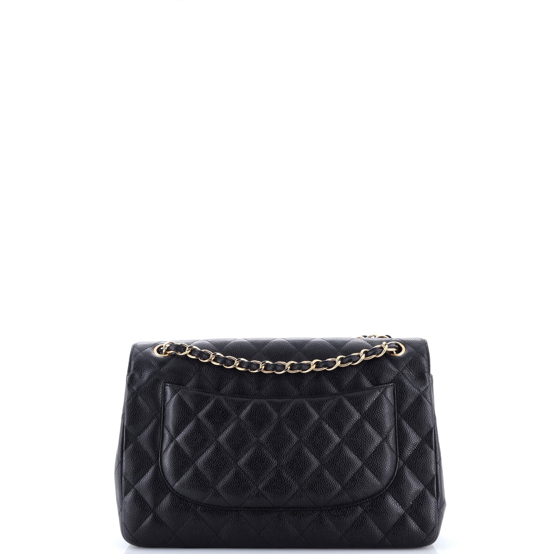 Classic Double Flap Bag Quilted Caviar Jumbo