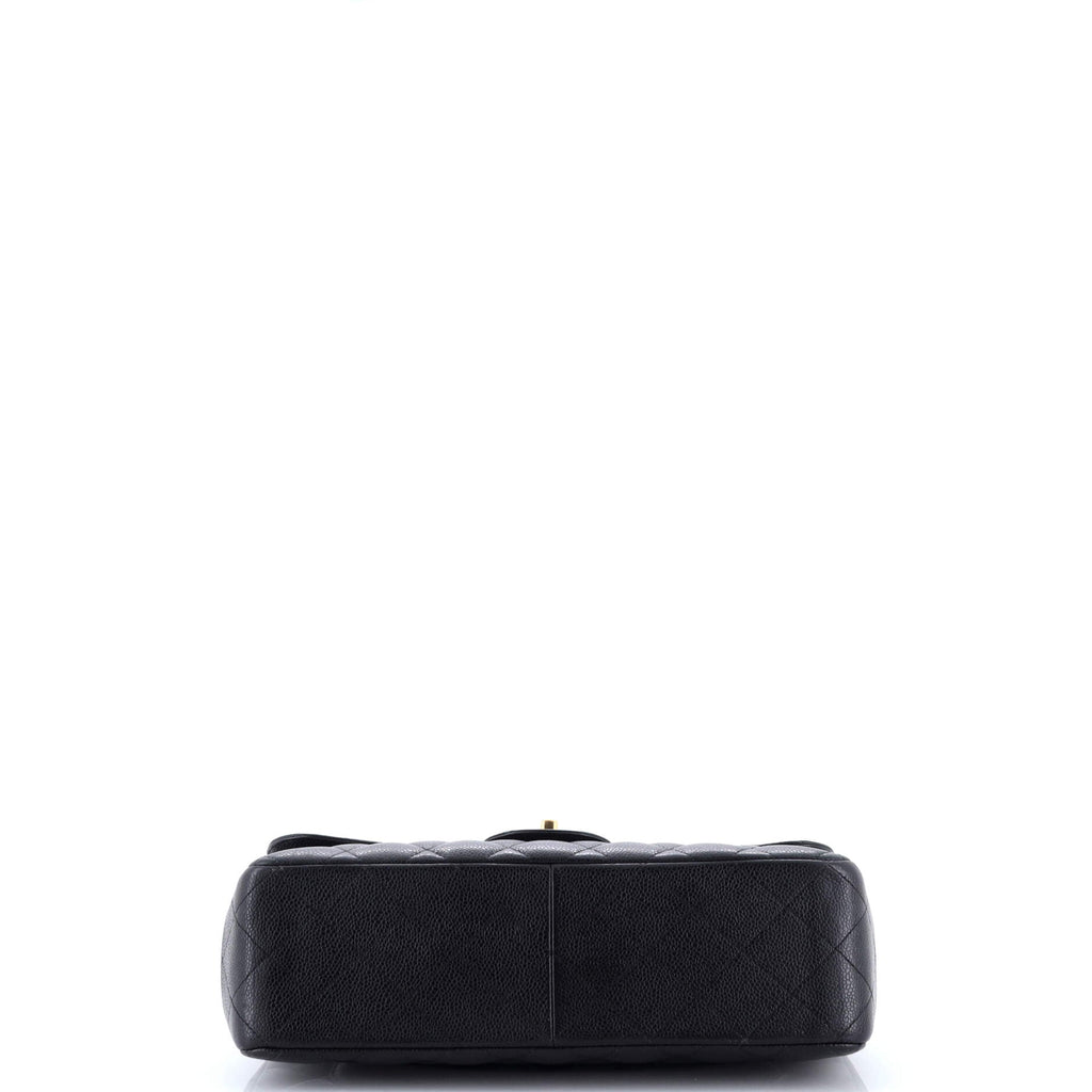 Classic Double Flap Bag Quilted Caviar Jumbo