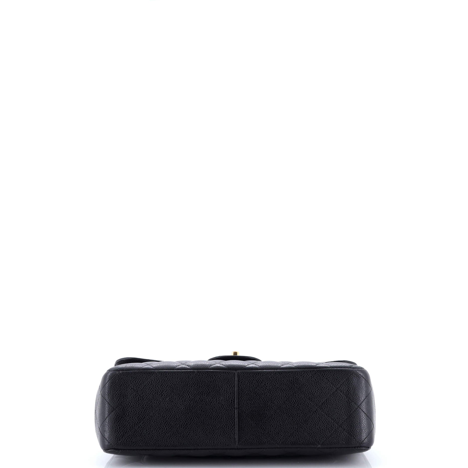 Classic Double Flap Bag Quilted Caviar Jumbo