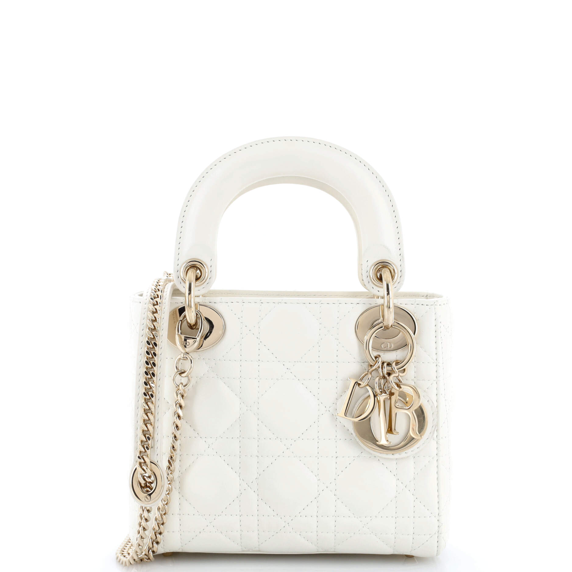 Lady Dior Chain Bag Cannage Quilt Lambskin Mini