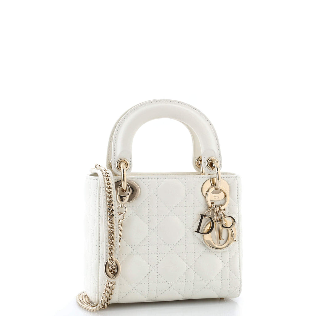 Lady Dior Chain Bag Cannage Quilt Lambskin Mini