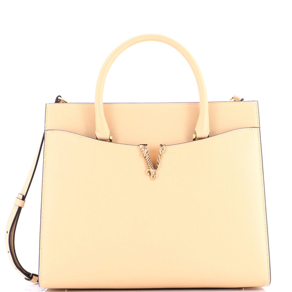 Virtus Front Pocket Tote Leather Large