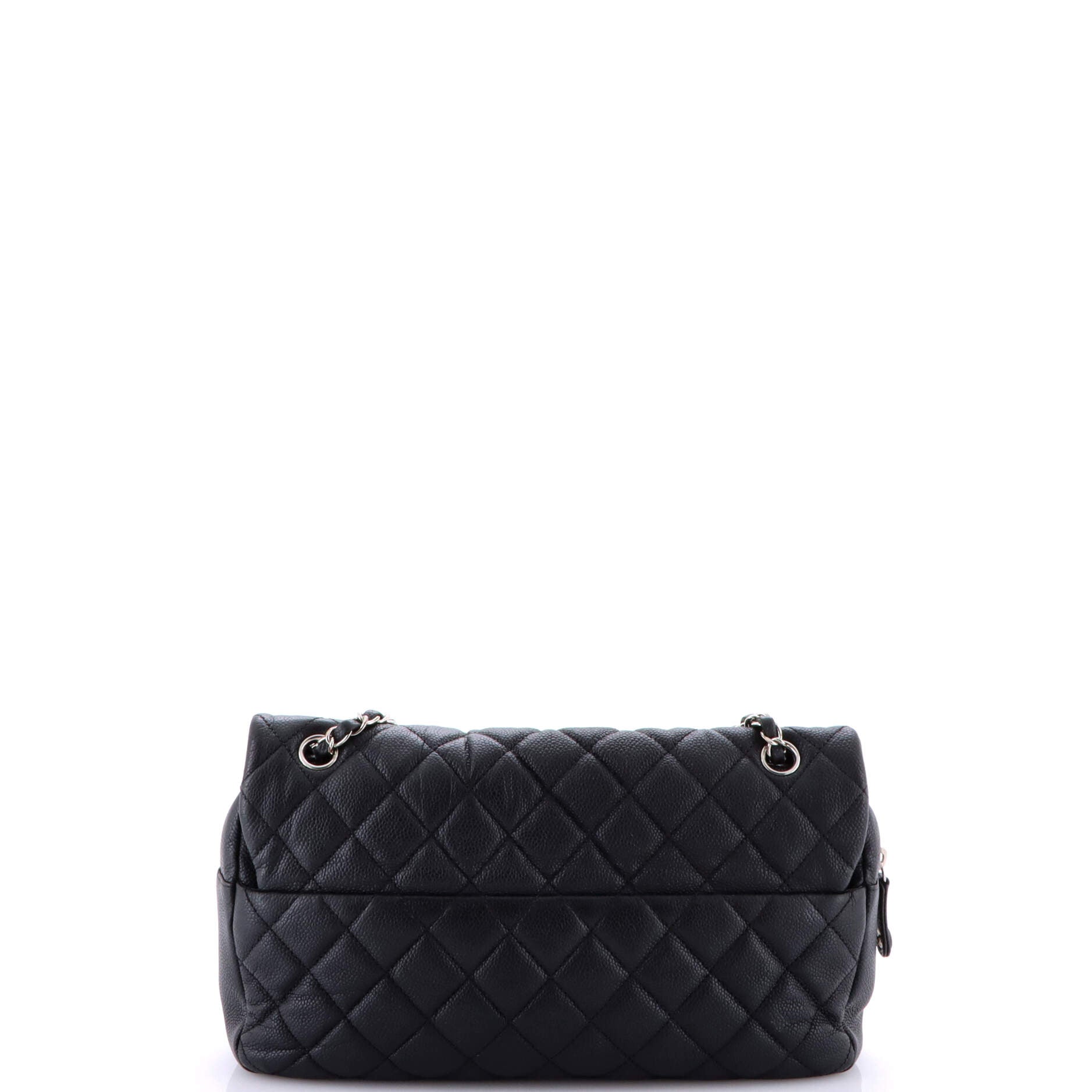 Easy Flap Bag Quilted Caviar Jumbo