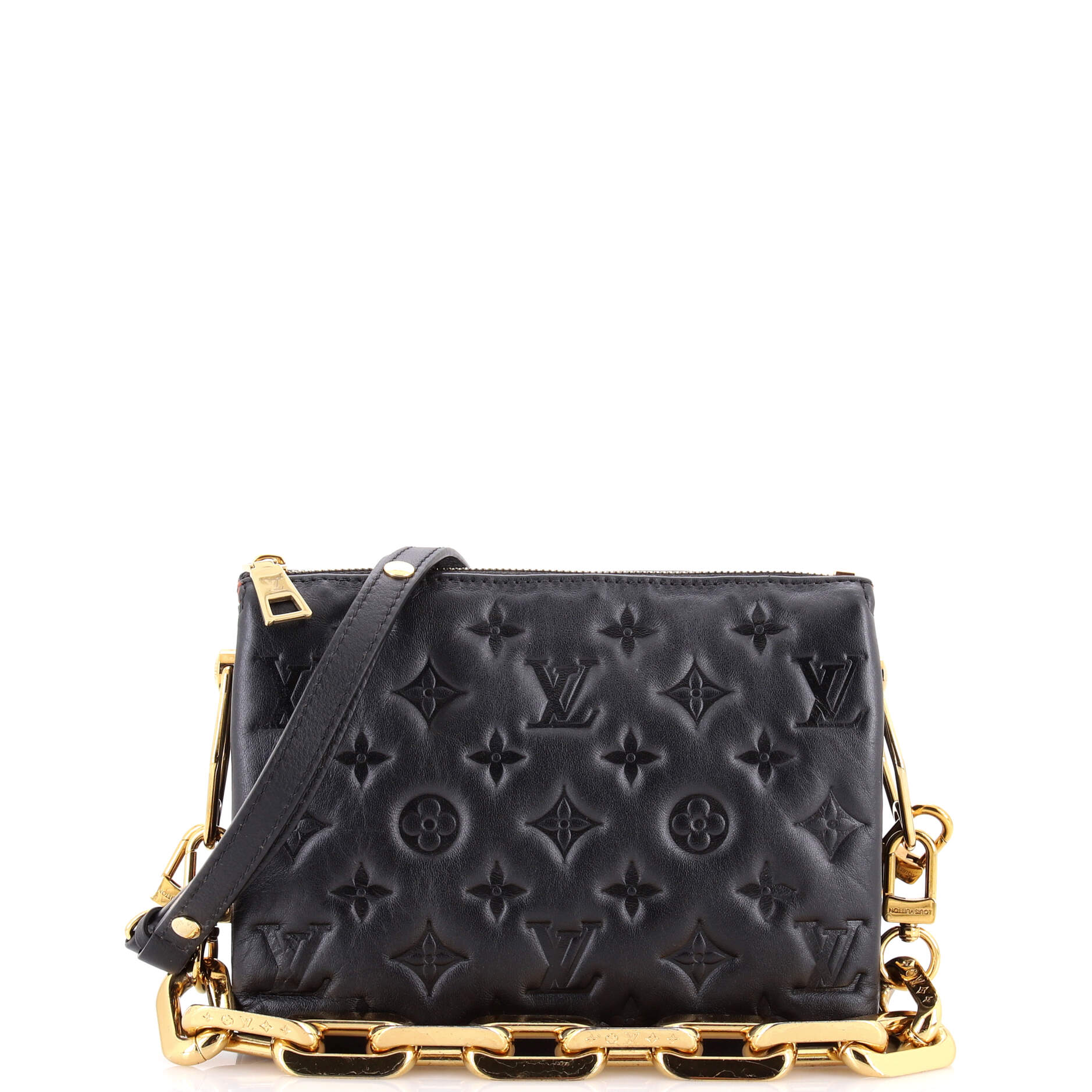Coussin Bag Monogram Embossed Lambskin BB