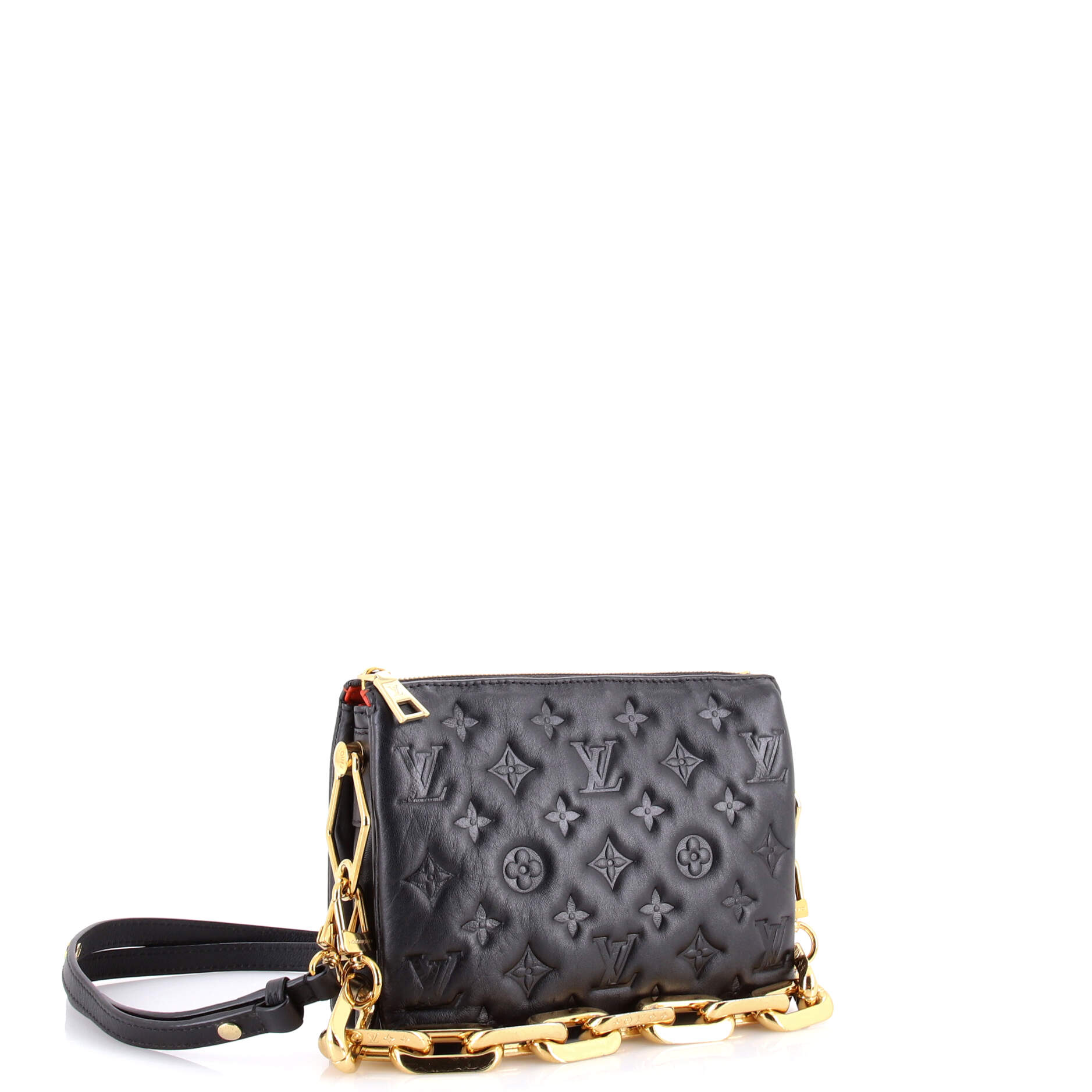 Coussin Bag Monogram Embossed Lambskin BB