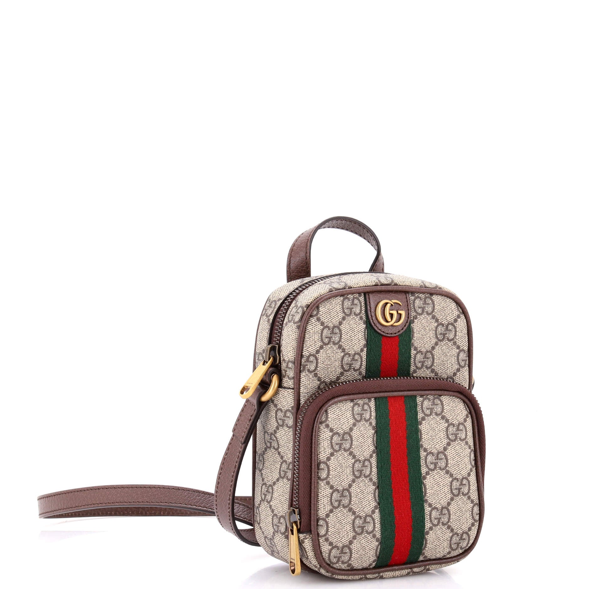 Ophidia Top Handle Crossbody Bag GG Coated Canvas Mini