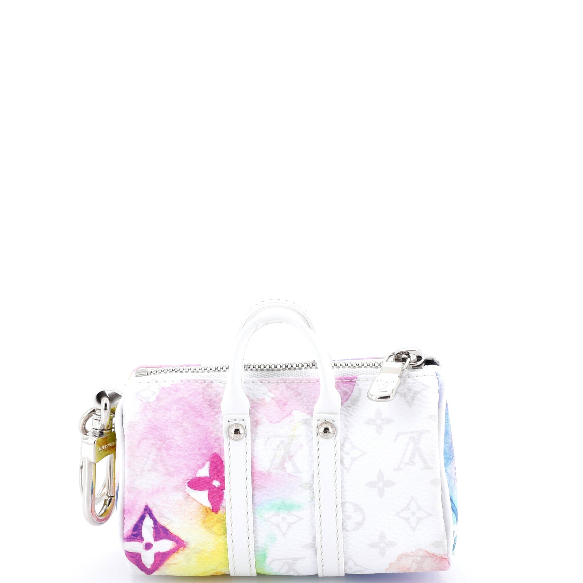 Mini Keepall Bag Charm And Key Holder Limited Edition Monogram Watercolor Canvas