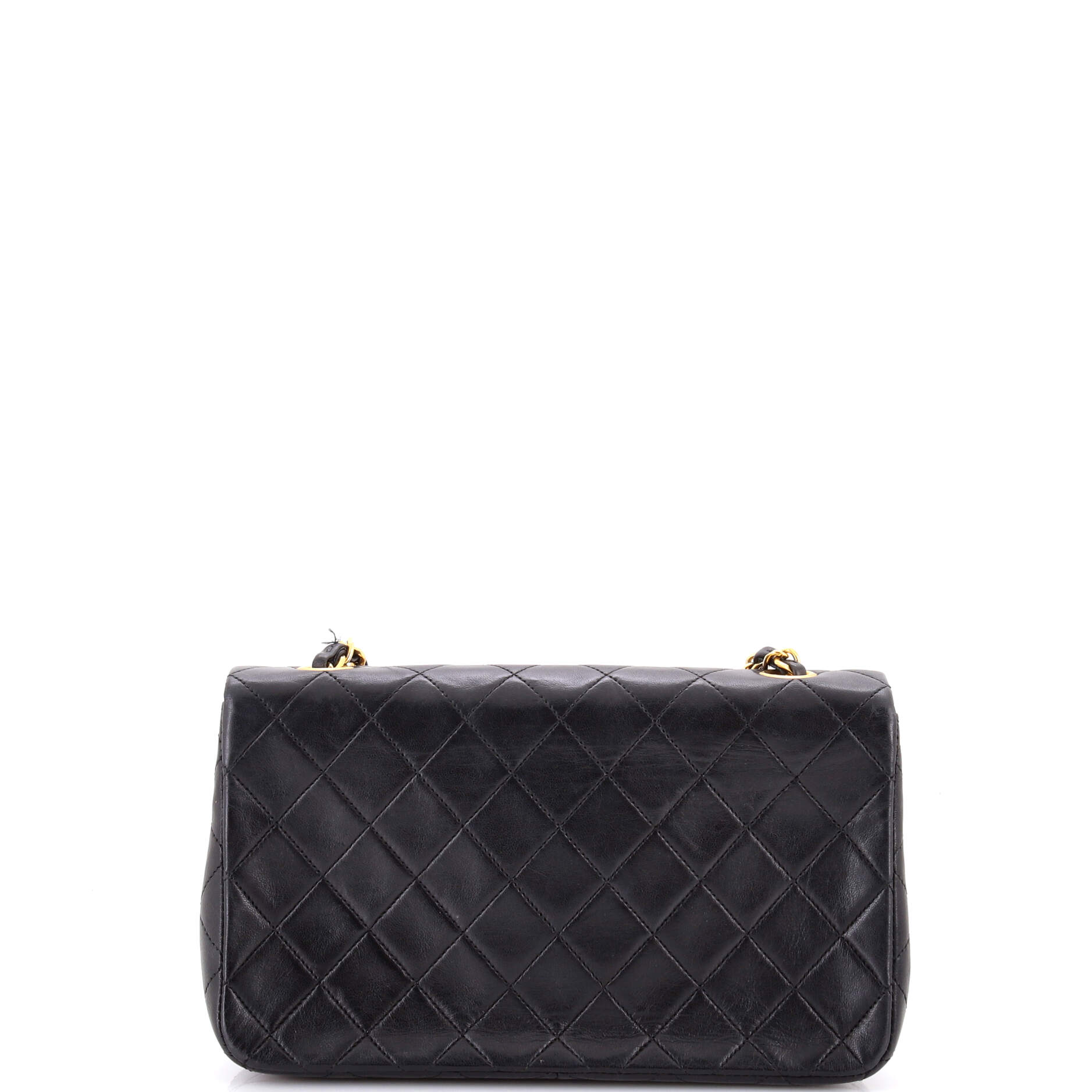 Vintage Full Flap Bag Quilted Lambskin Medium