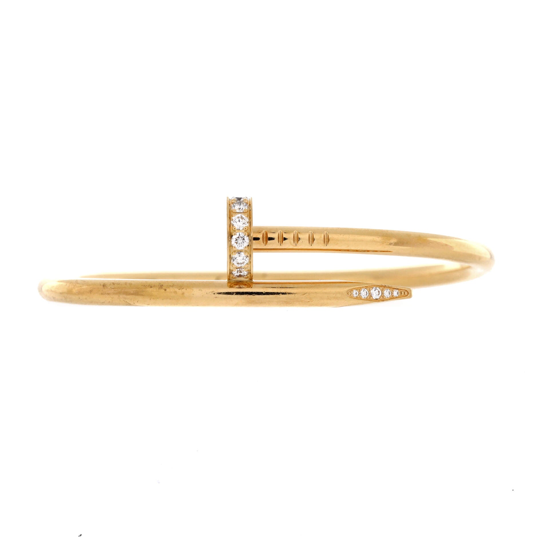 Juste un Clou Bracelet 18K Yellow Gold with Diamonds Classic